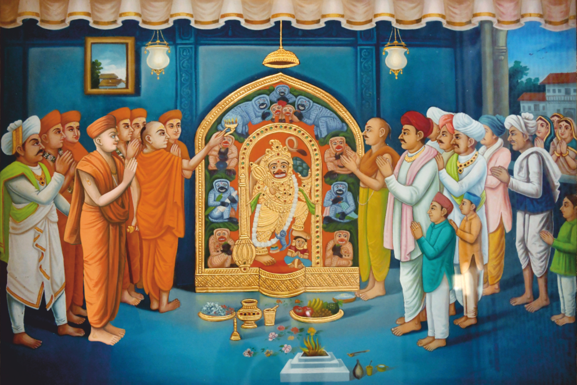 Devotees at Parikha Dham temple, Dabhoi, Vadodara